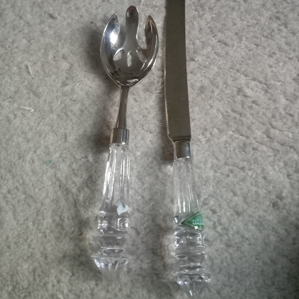 Shannon brand Ireland Crystal serving set
